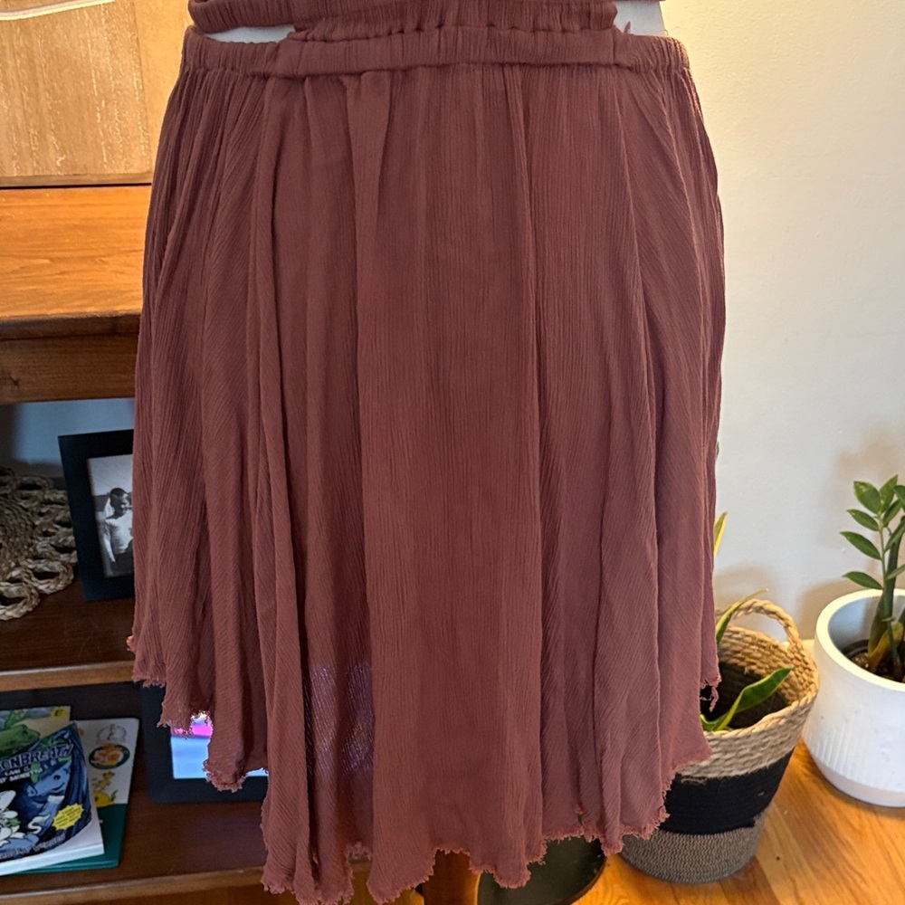 FREE PEOPLE Feel the Flava Fit and Flare Mini Dress Size Small Sunset Pink - Picture 10 of 14